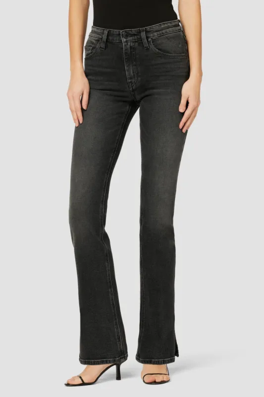 Barbara High-Rise Baby Bootcut Jean w/ Slit Hem sold by Hudson Jeans