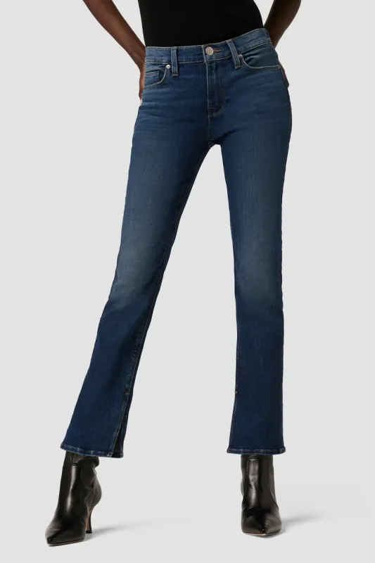 Nico Mid-Rise Straight Jean w/ Slit Hem sold by Hudson Jeans