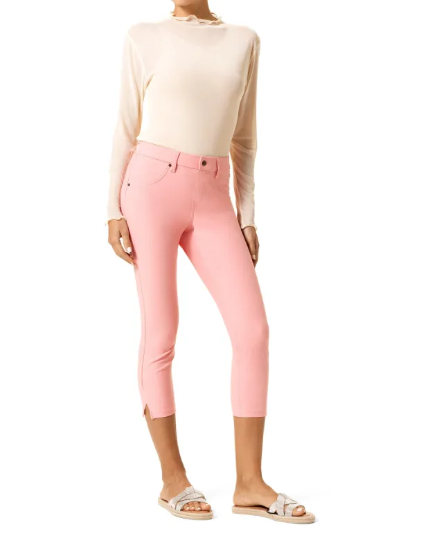 Essential Denim Mid-Rise Capri sold by HUE