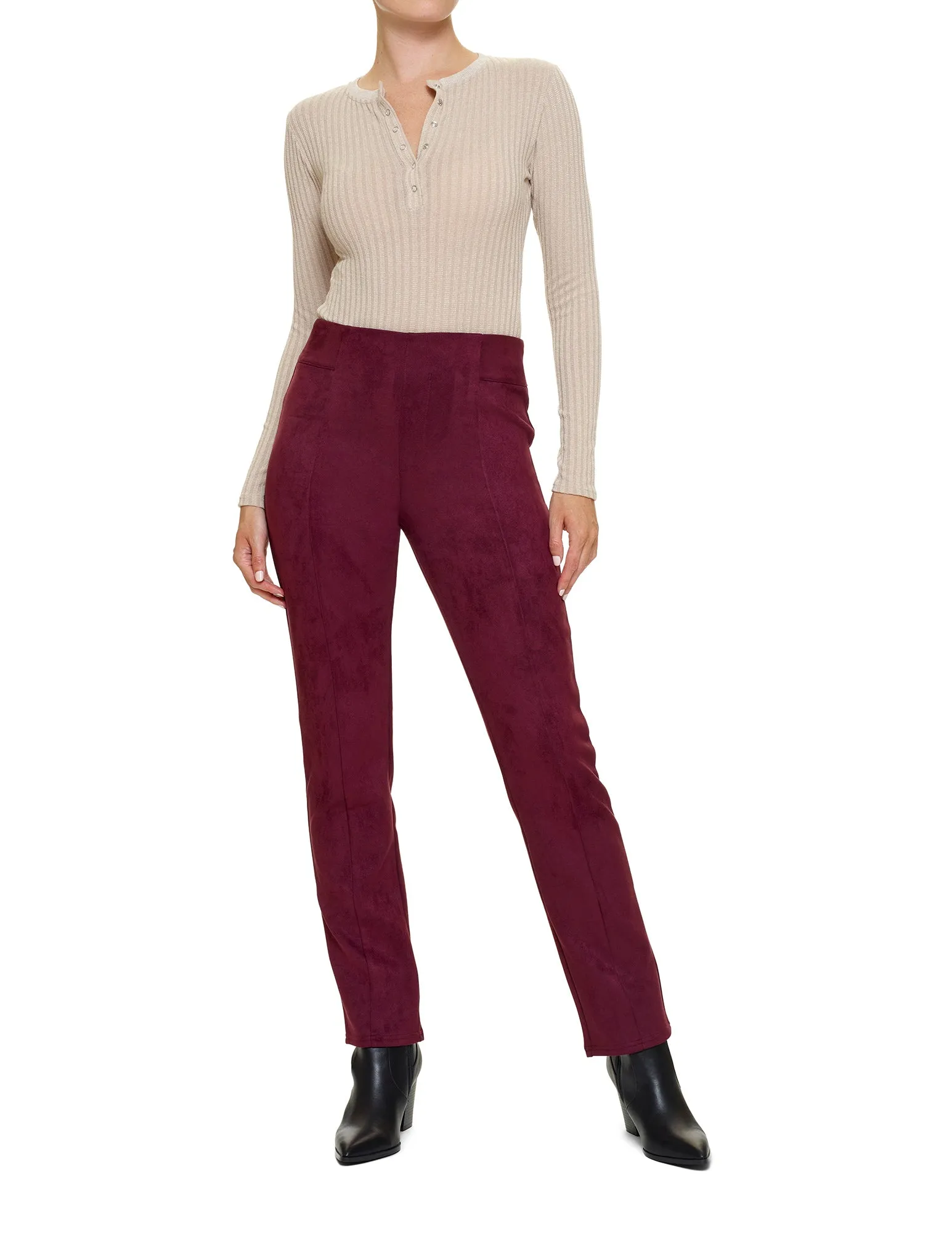 Hi-Rise Suede Straight Leg Legging sold by HUE product image thumbnail 2