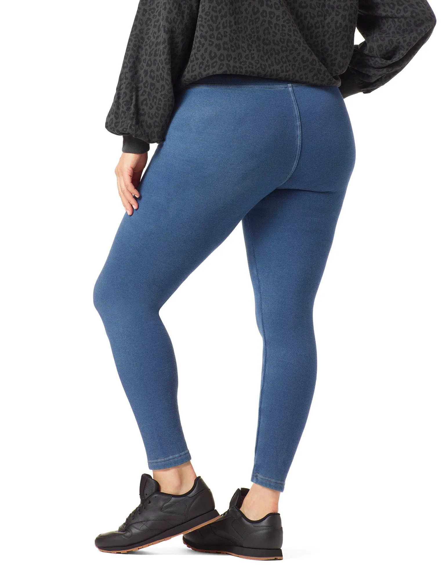 Plush Lined Denim Legging sold by HUE product image thumbnail 3