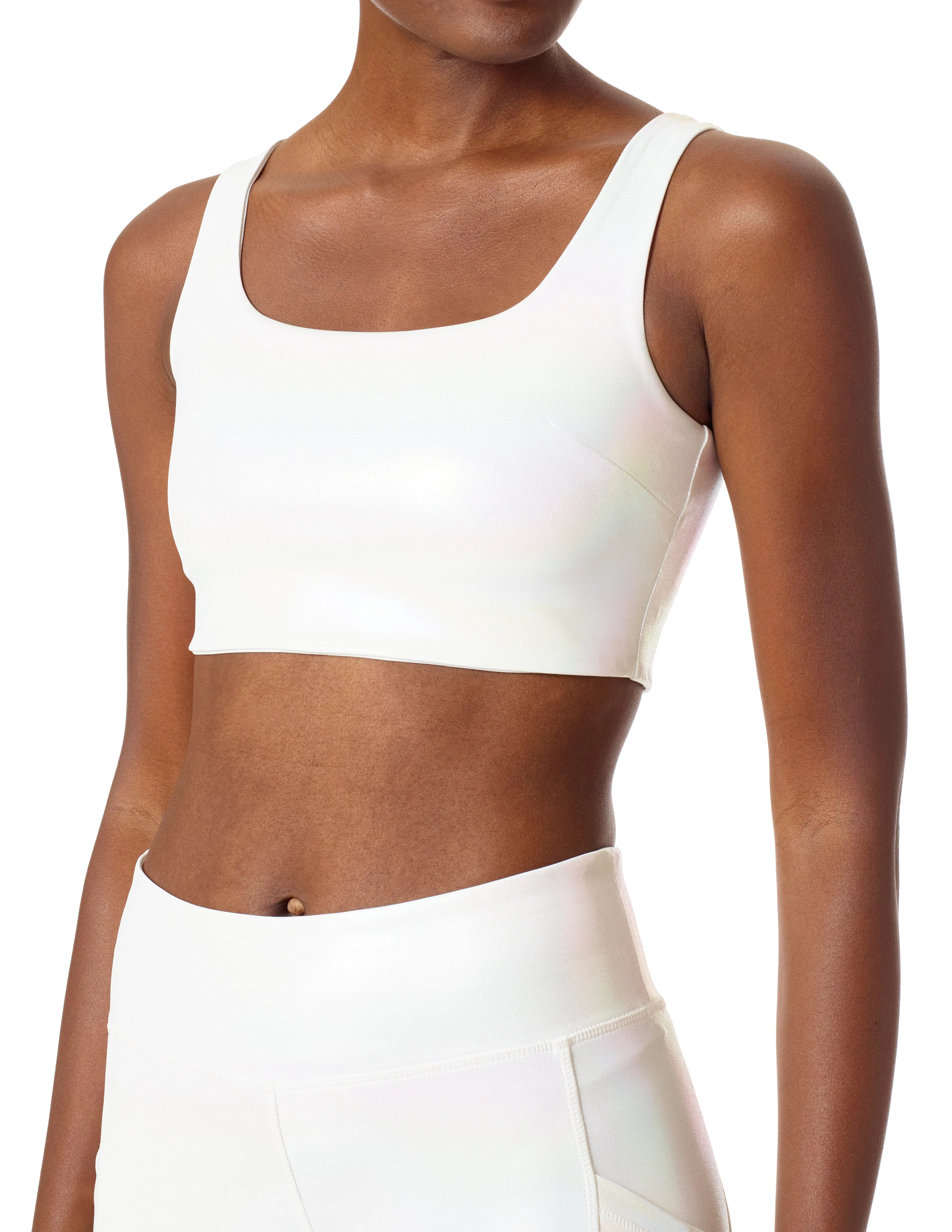 Cropped Full Back Tank Top sold by HUE