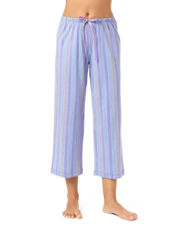 Salon Stripe PJ Capri sold by HUE