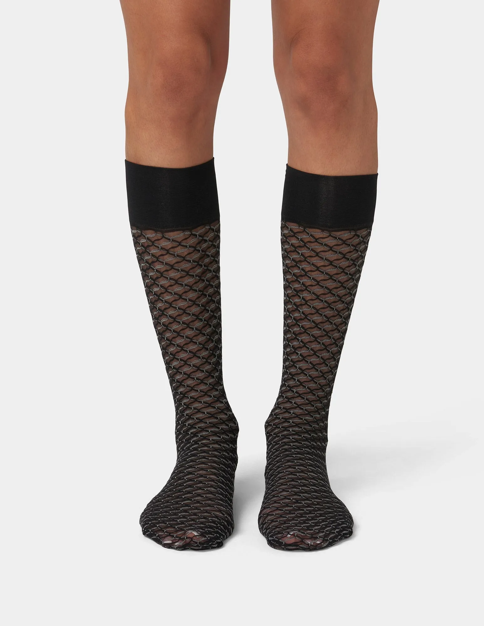 Two-Tone Scroll Knee High sold by HUE product image thumbnail 3