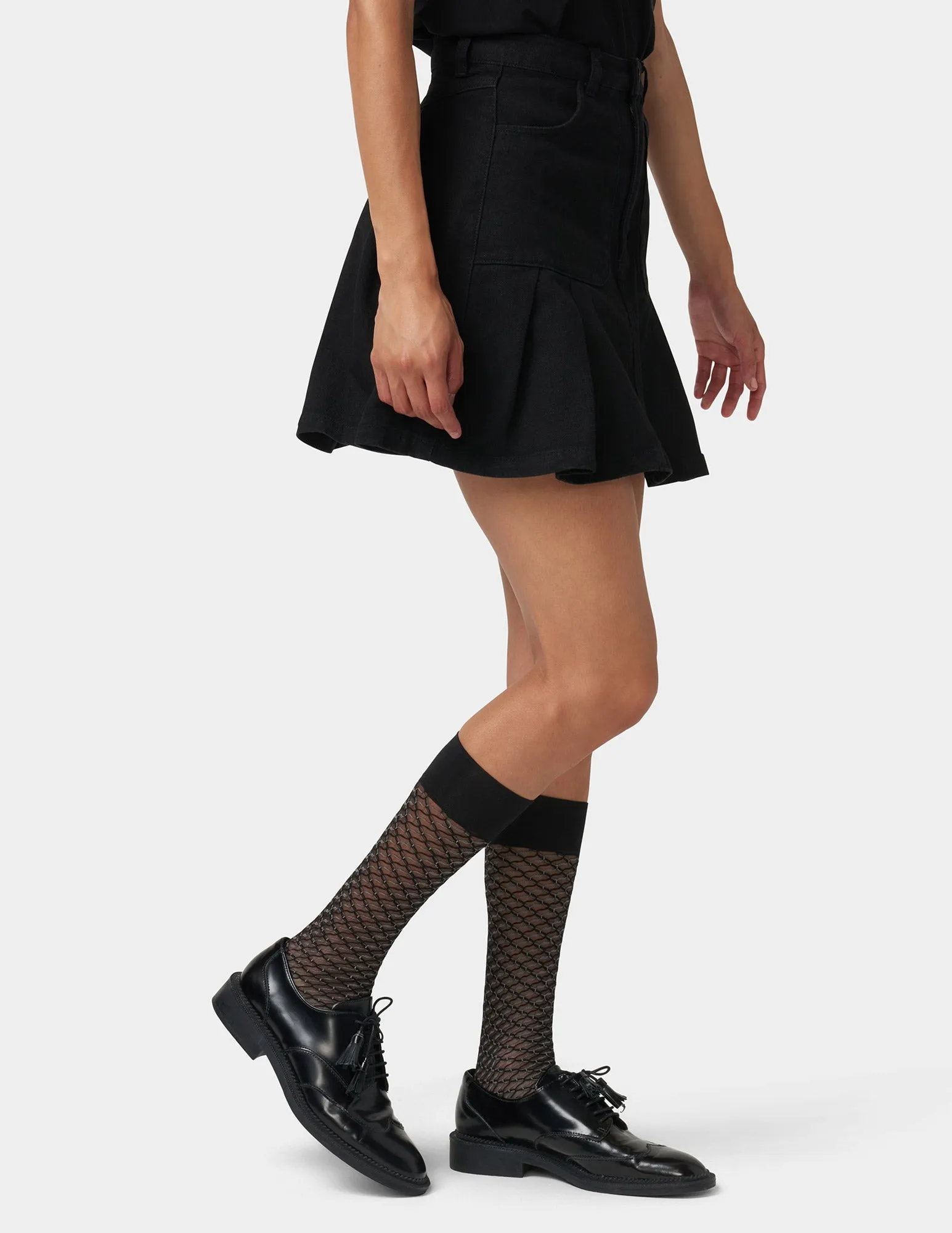 Two-Tone Scroll Knee High sold by HUE product image thumbnail 2