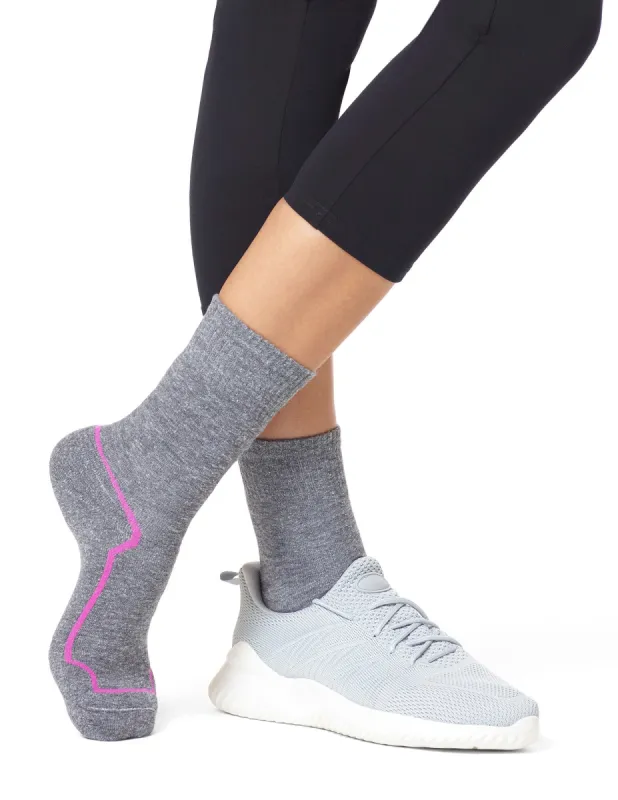 Eco Sport Walking Crew Sock 2 Pair Pack sold by HUE