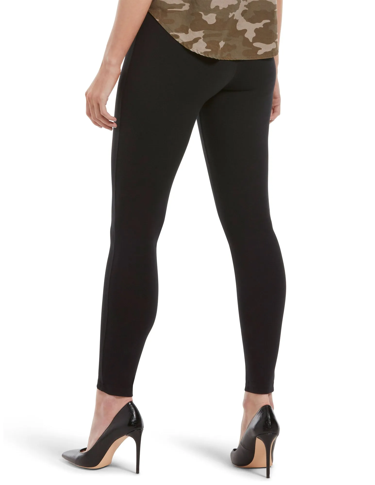 Wide Waistband Blackout Cotton Leggings sold by HUE product image thumbnail 2
