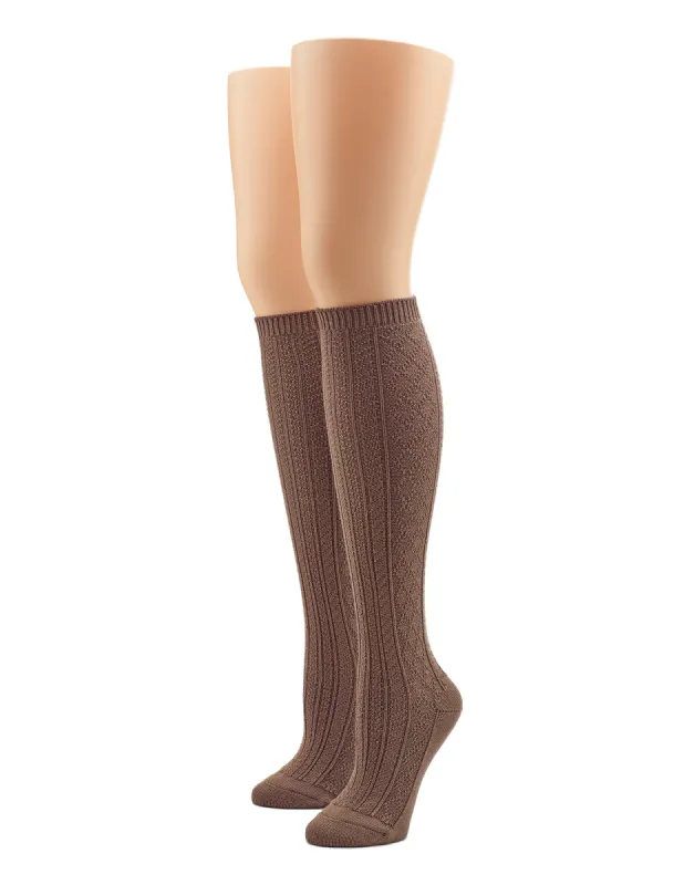 Cable Super Soft Knee Sock sold by HUE