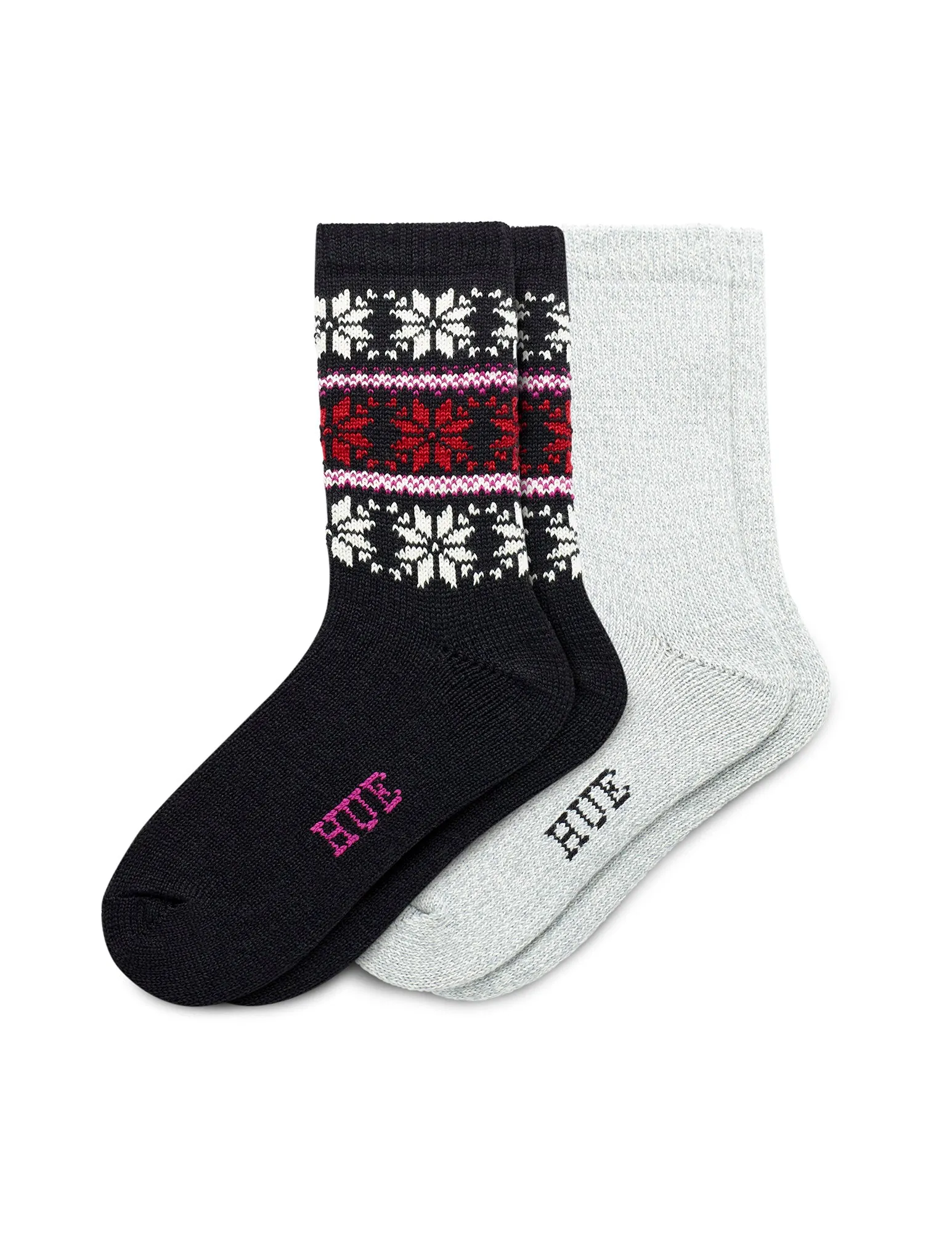Multi Snowflake Boot Sock 2 Pair Pack sold by HUE