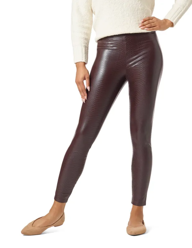 Croco Leatherette High Rise Leggings sold by HUE