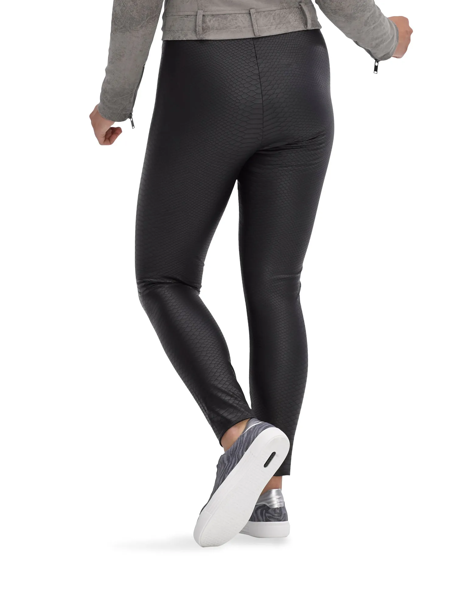 Croco Leatherette High Rise Leggings sold by HUE product image thumbnail 4