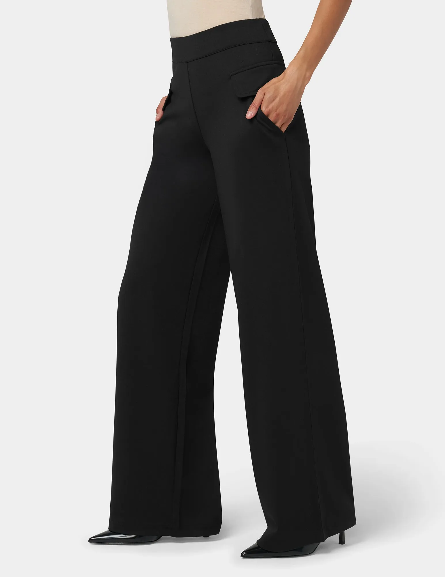 Ponte Wide Leg Pant sold by HUE product image thumbnail 4