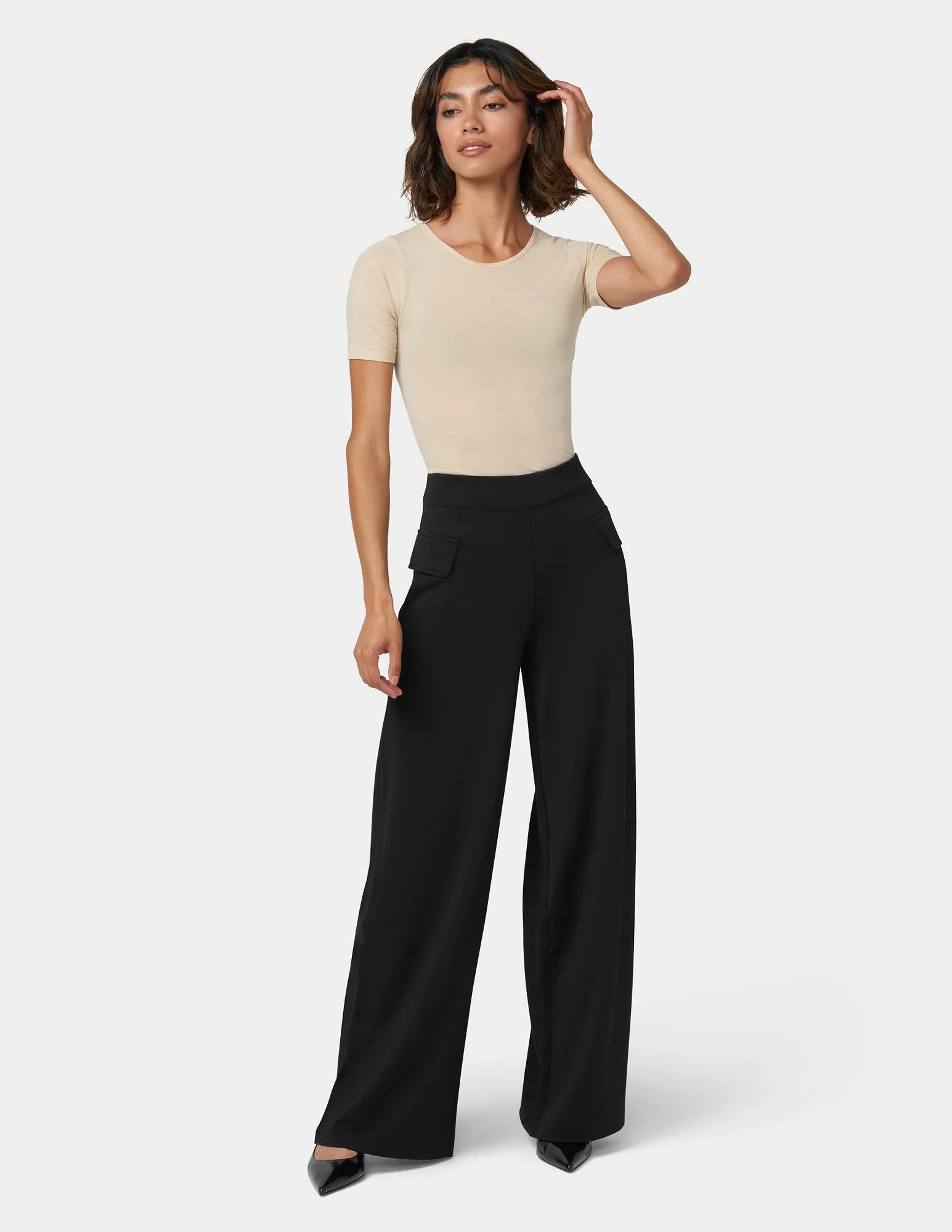 Ponte Wide Leg Pant sold by HUE