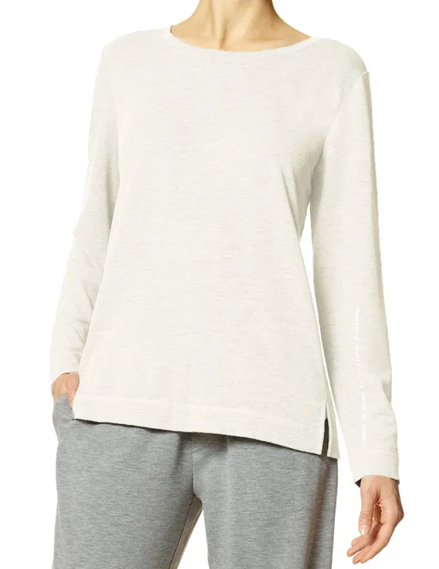 Solid Long Sleeve Lounge Tee sold by HUE