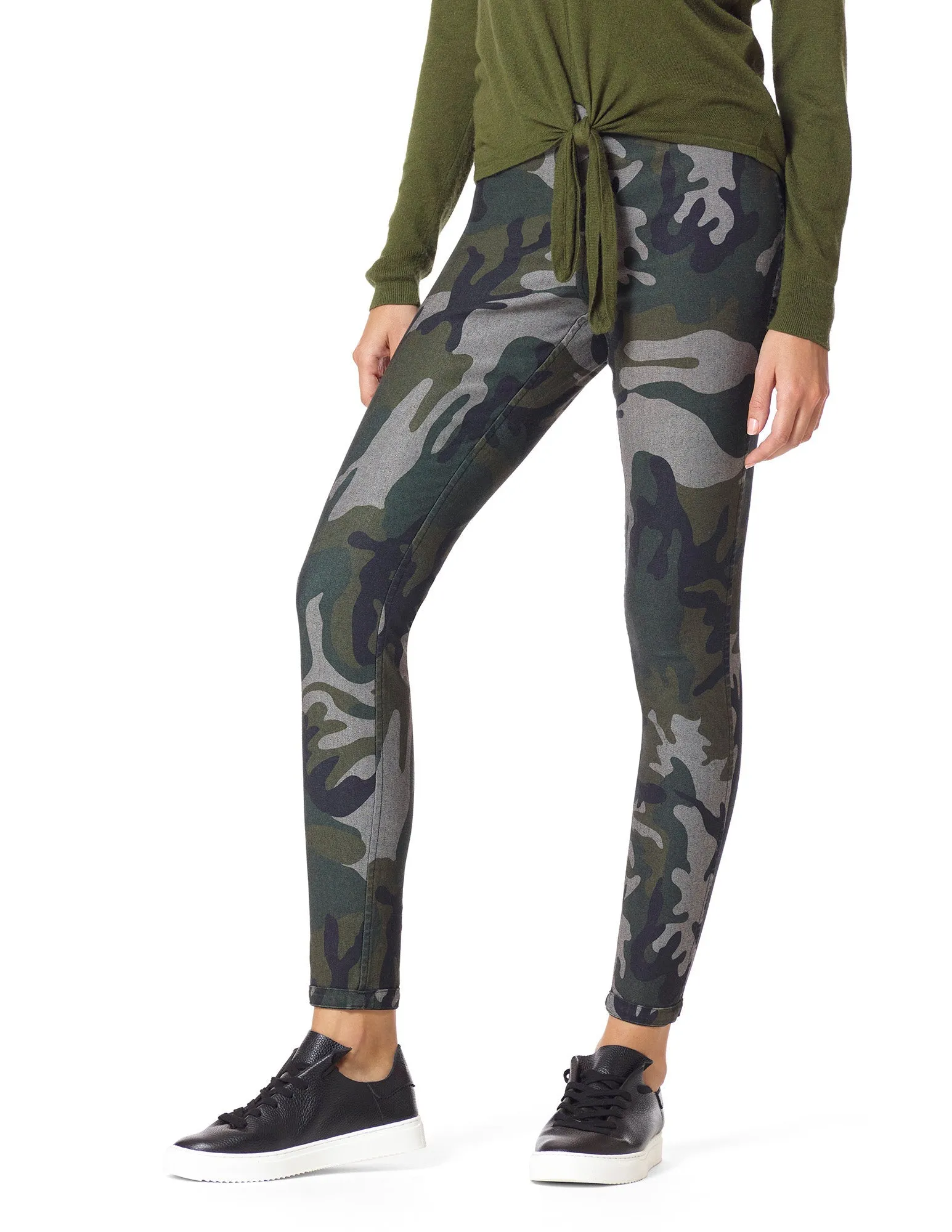 Camo Reversible Denim High Rise Leggings sold by HUE product image thumbnail 2