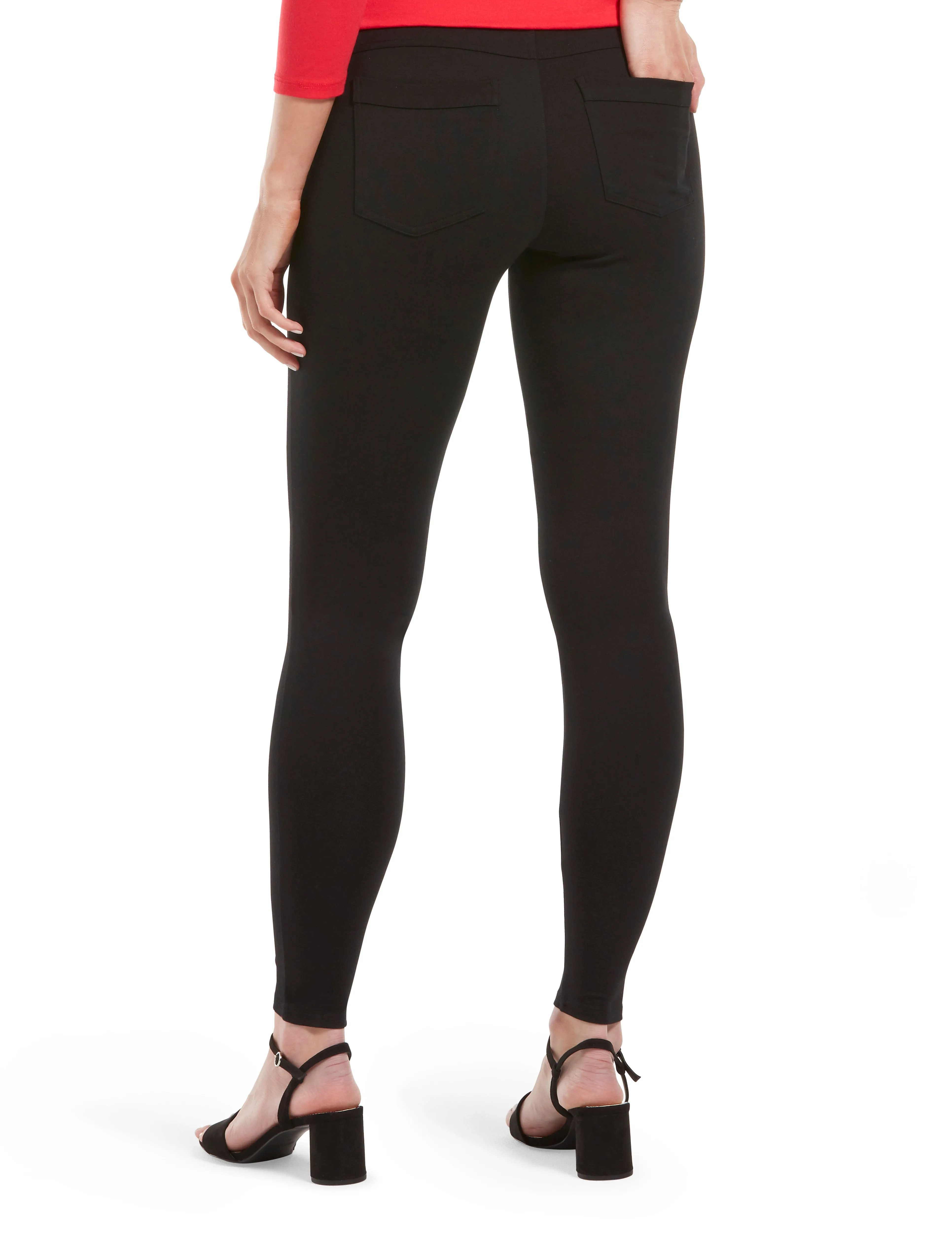 Ponte Mid-Rise Leggings sold by HUE product image thumbnail 2