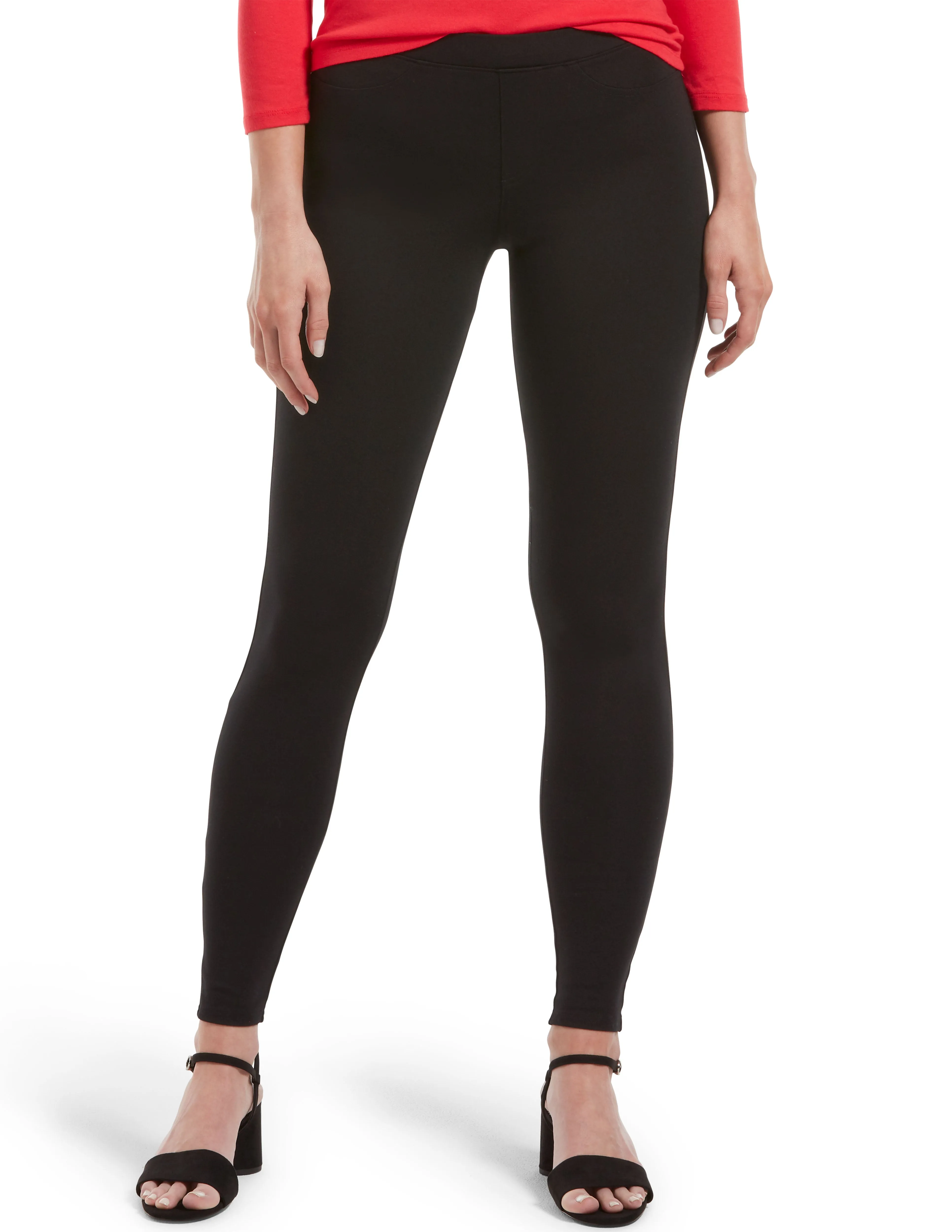 Ponte Mid-Rise Leggings sold by HUE