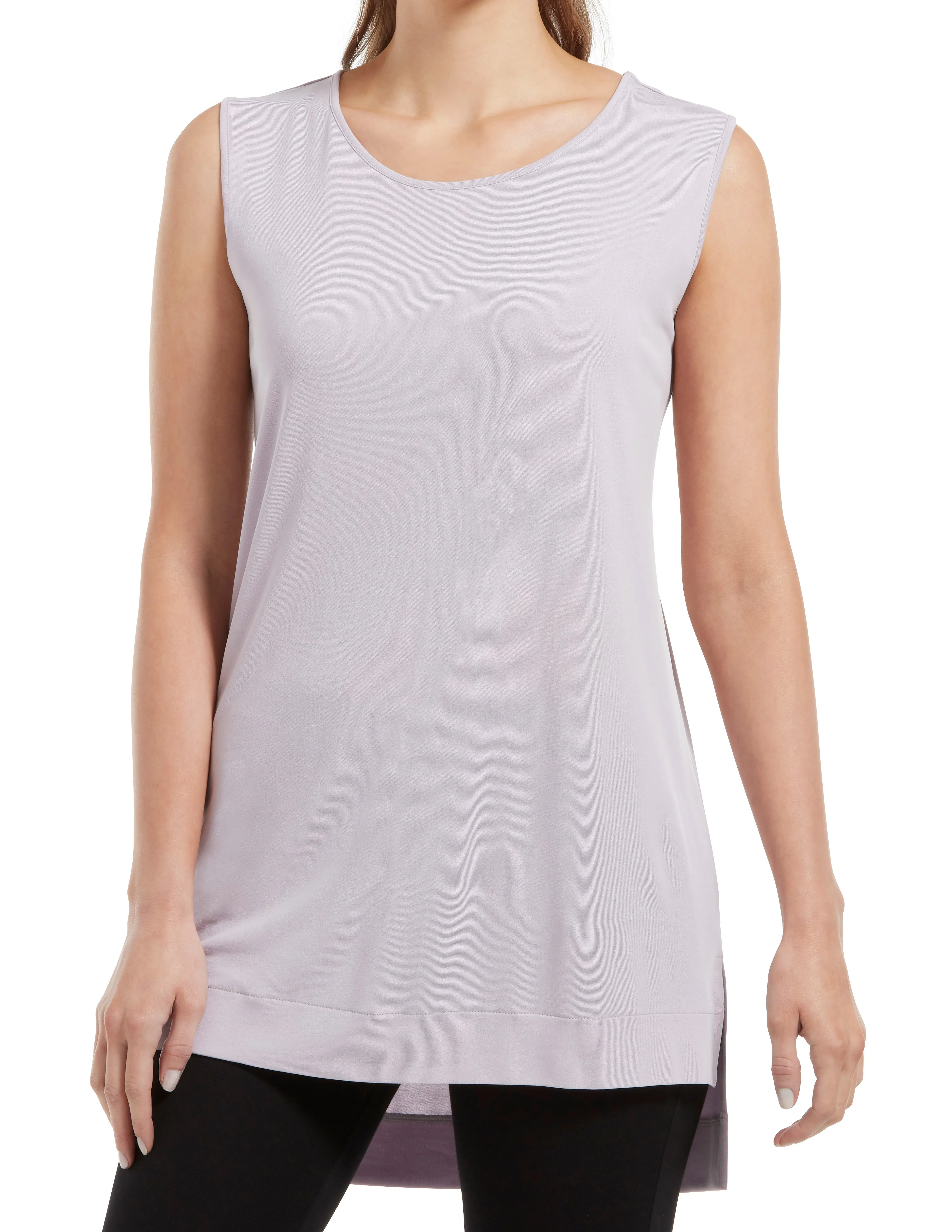Hi-Low Hem Sleeveless Tunic sold by HUE