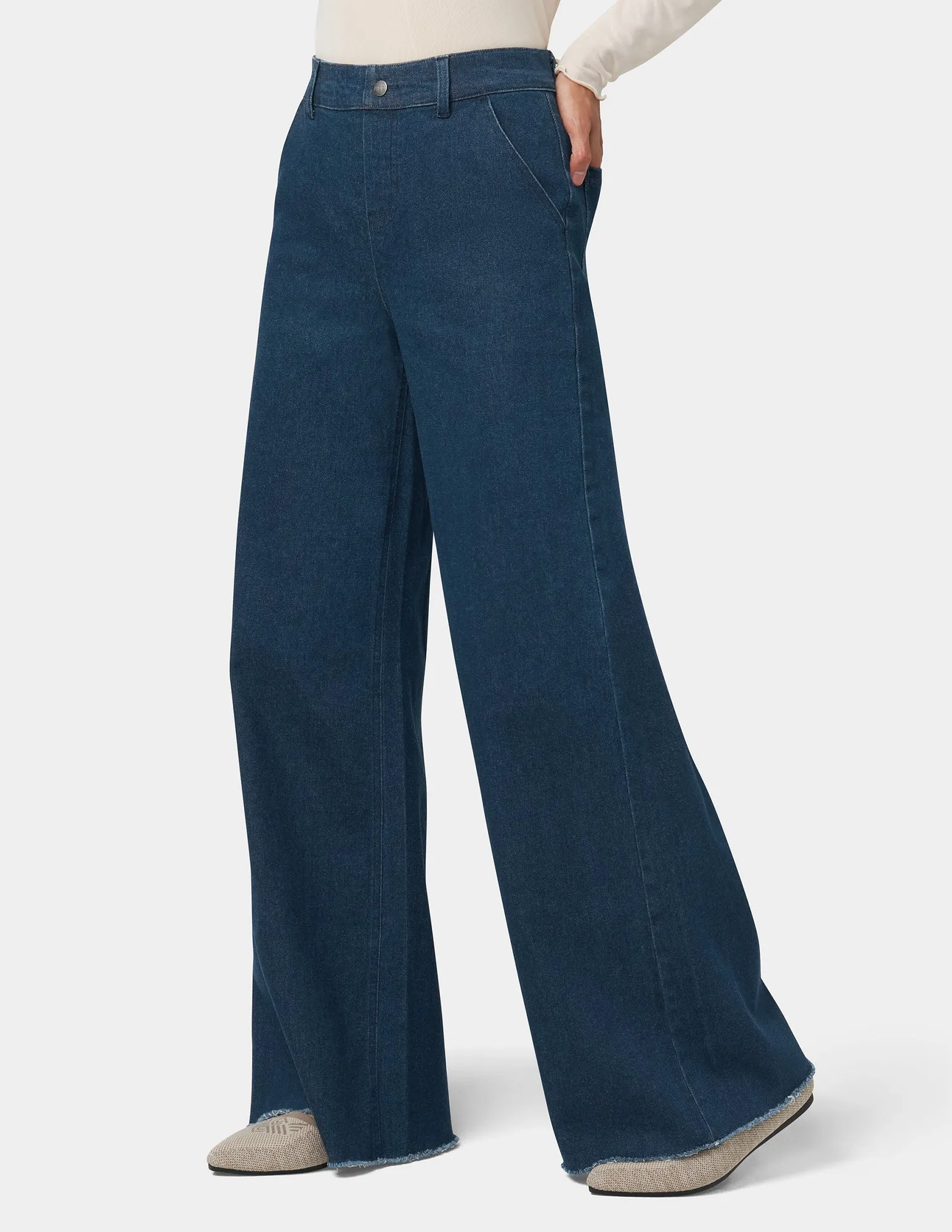 Olivia Wide Leg Denim Pant sold by HUE product image thumbnail 4