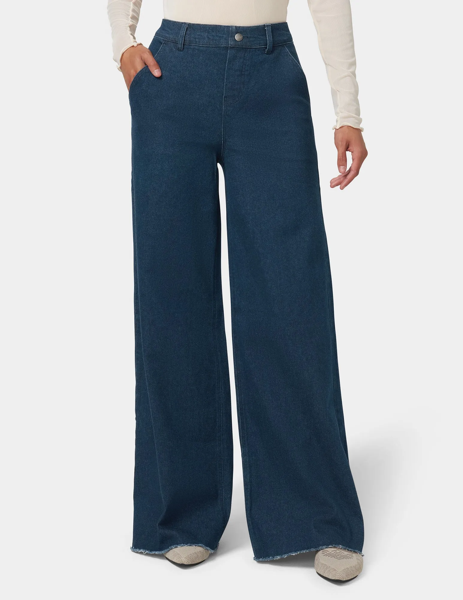 Olivia Wide Leg Denim Pant sold by HUE product image thumbnail 2