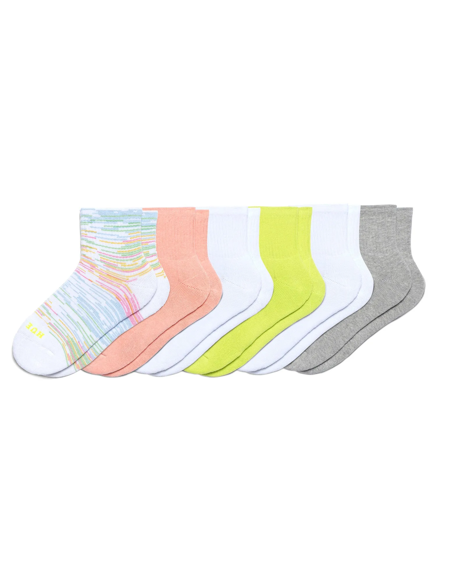 Sport Mini Crew Sock 6 Pair Pack sold by HUE