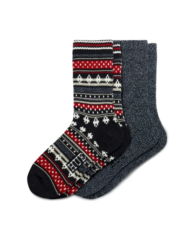 Geo Stripe Boot Sock 2 Pair Pack sold by HUE