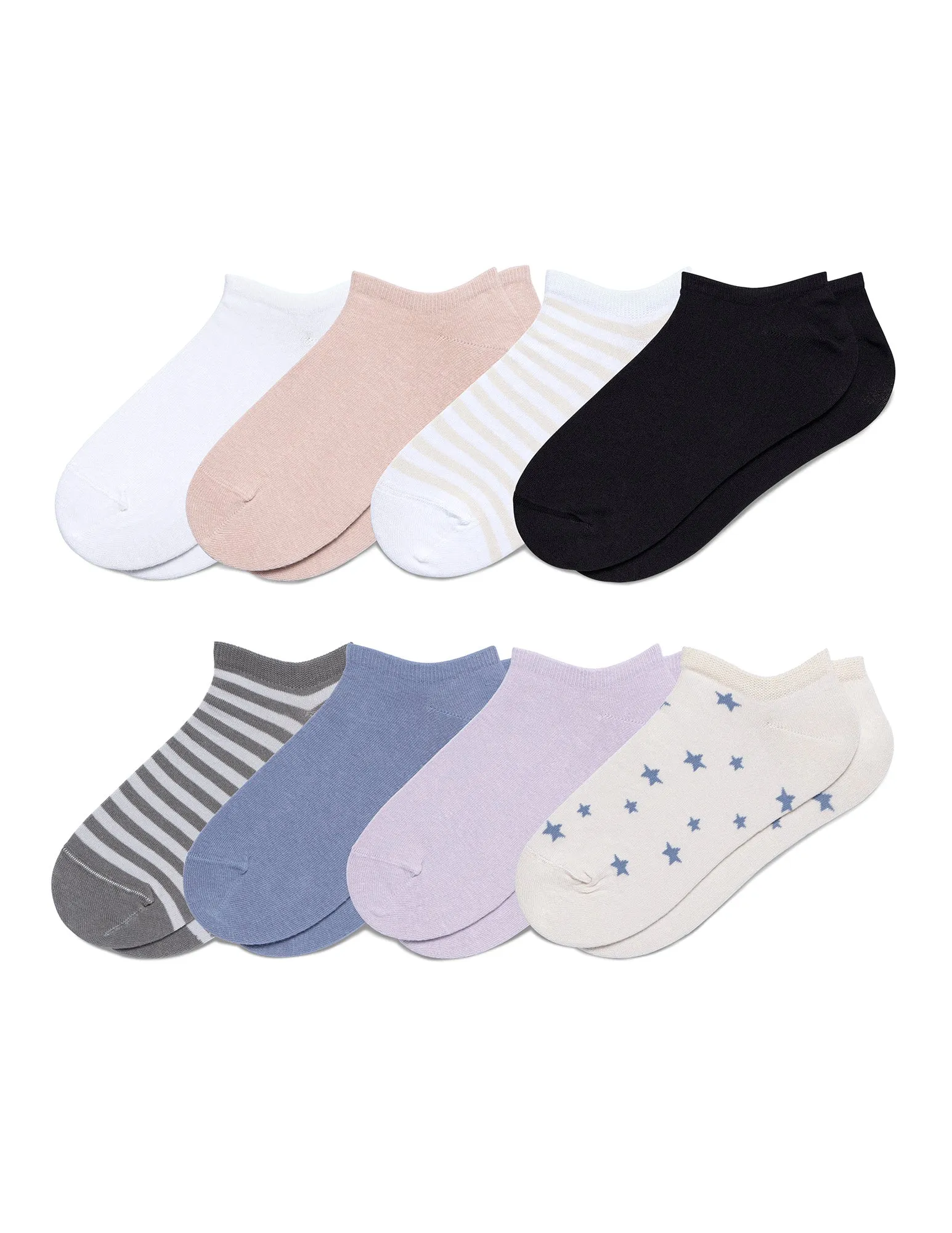 No Show Sock 8 Pair Pack sold by HUE