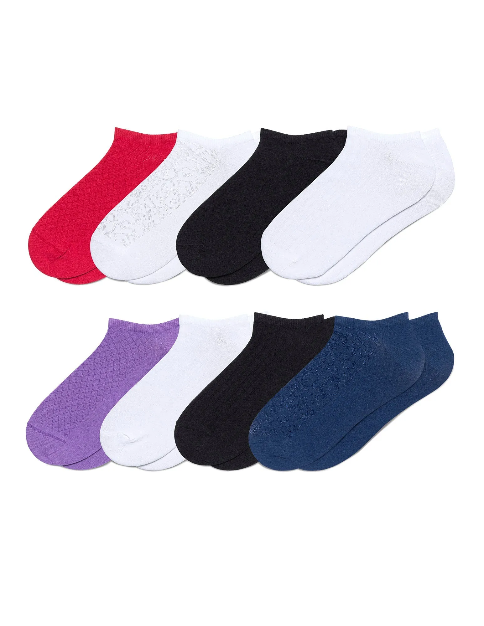 No Show Sock 8 Pair Pack sold by HUE