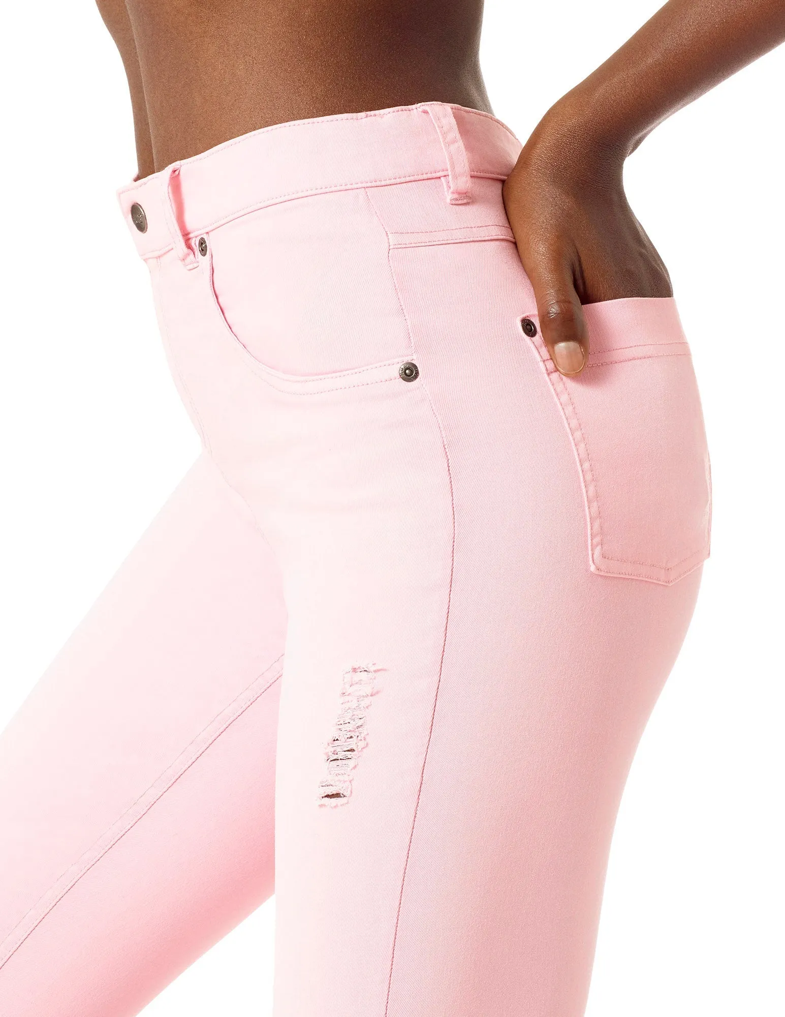 Ripped Denim Hi-Rise Skimmer sold by HUE product image thumbnail 3