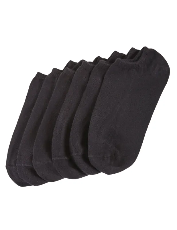 Cotton No Show Liner Socks 6 pack sold by HUE