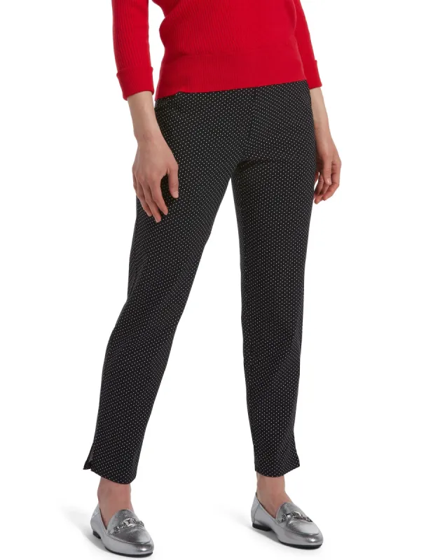 Classic Polka Dot Temp Tech Trouser Legging sold by HUE