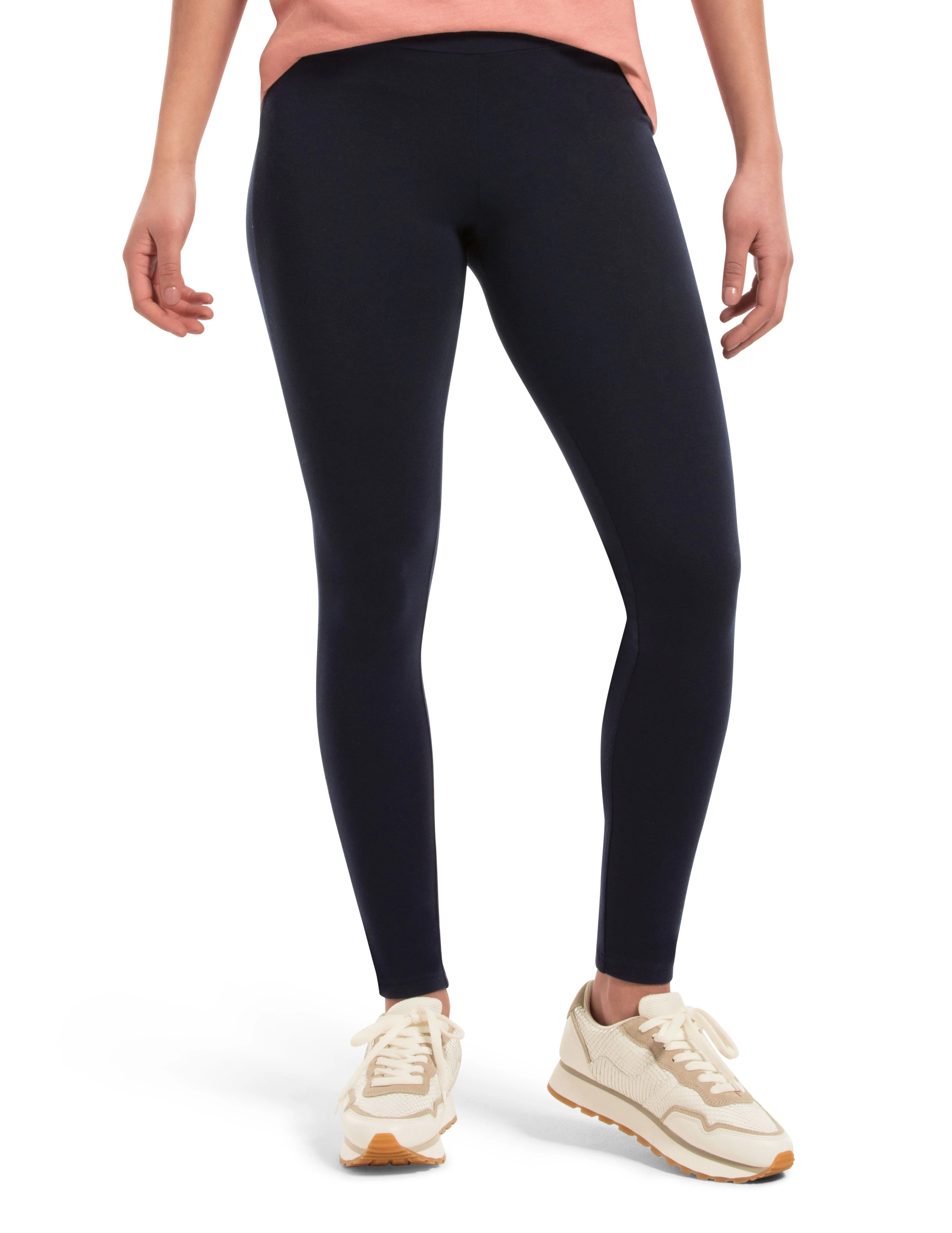 Wide Waistband Blackout Cotton Leggings sold by HUE