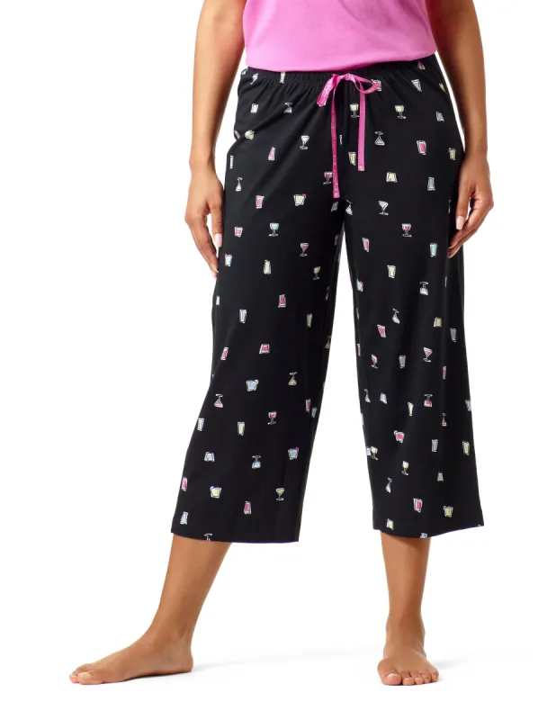 SleepWell Night Cap Capri Pajama Pant sold by HUE