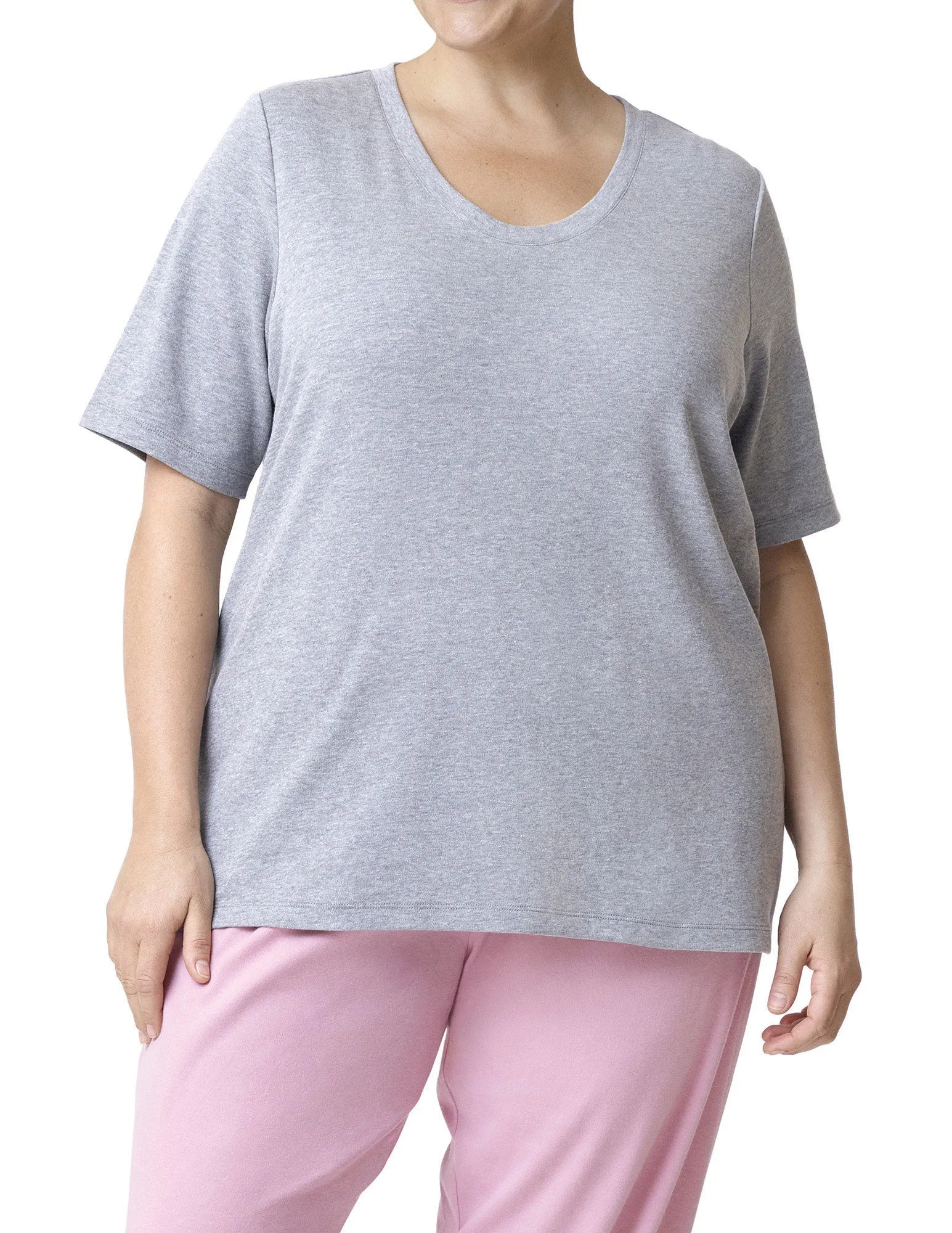 Wear Ever U R Elbow Sleeve U Neck Tee sold by HUE product image thumbnail 4