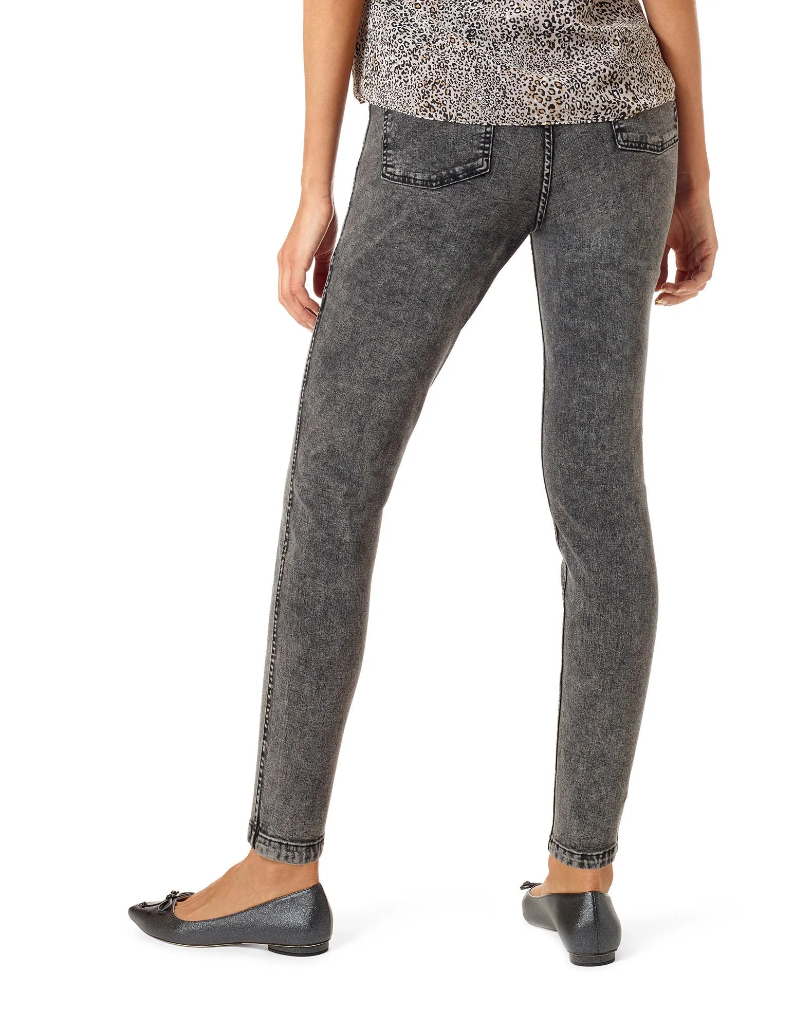 Solid Reversible Denim Legging sold by HUE product image thumbnail 2