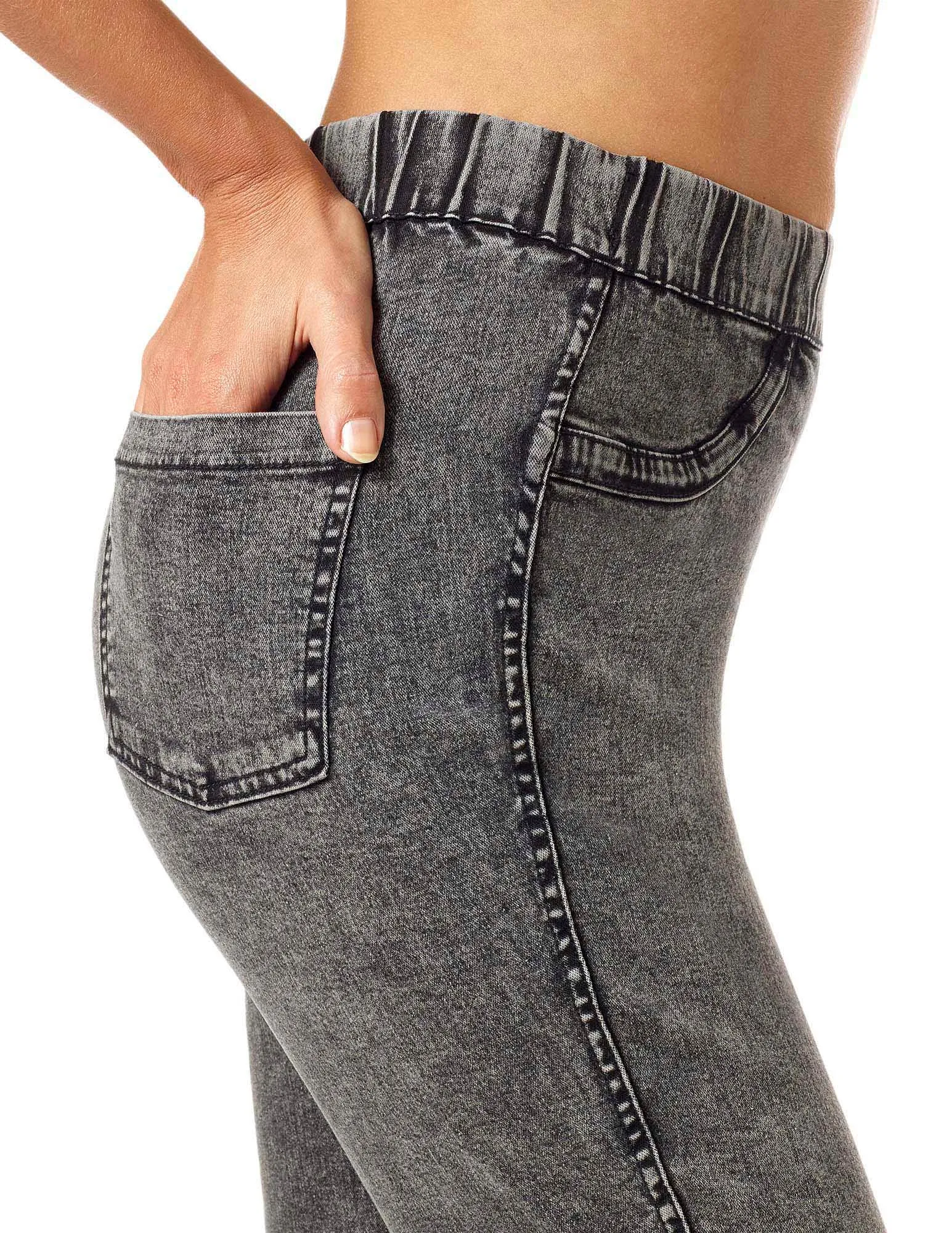 Solid Reversible Denim Legging sold by HUE product image thumbnail 3