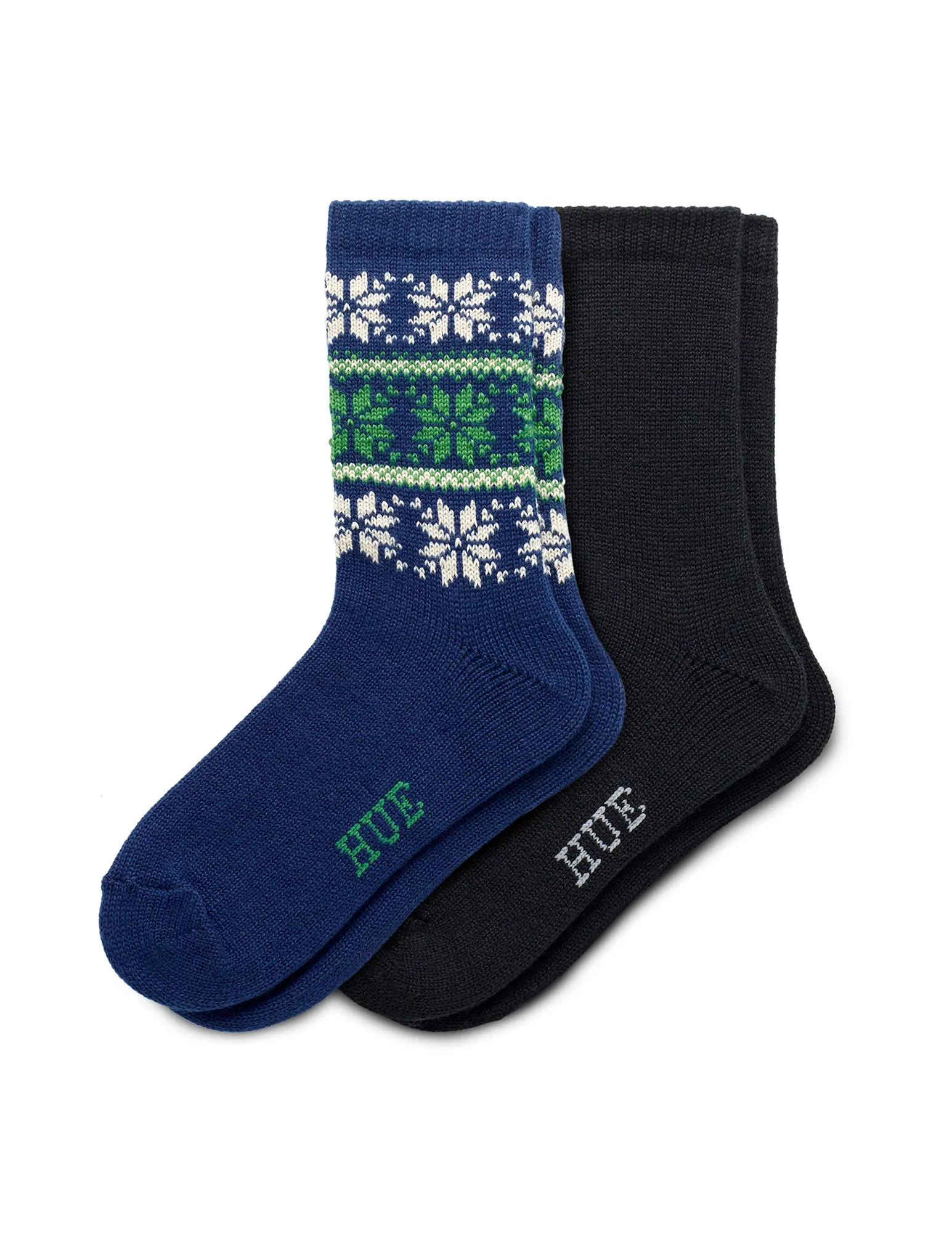 Multi Snowflake Boot Sock 2 Pair Pack sold by HUE