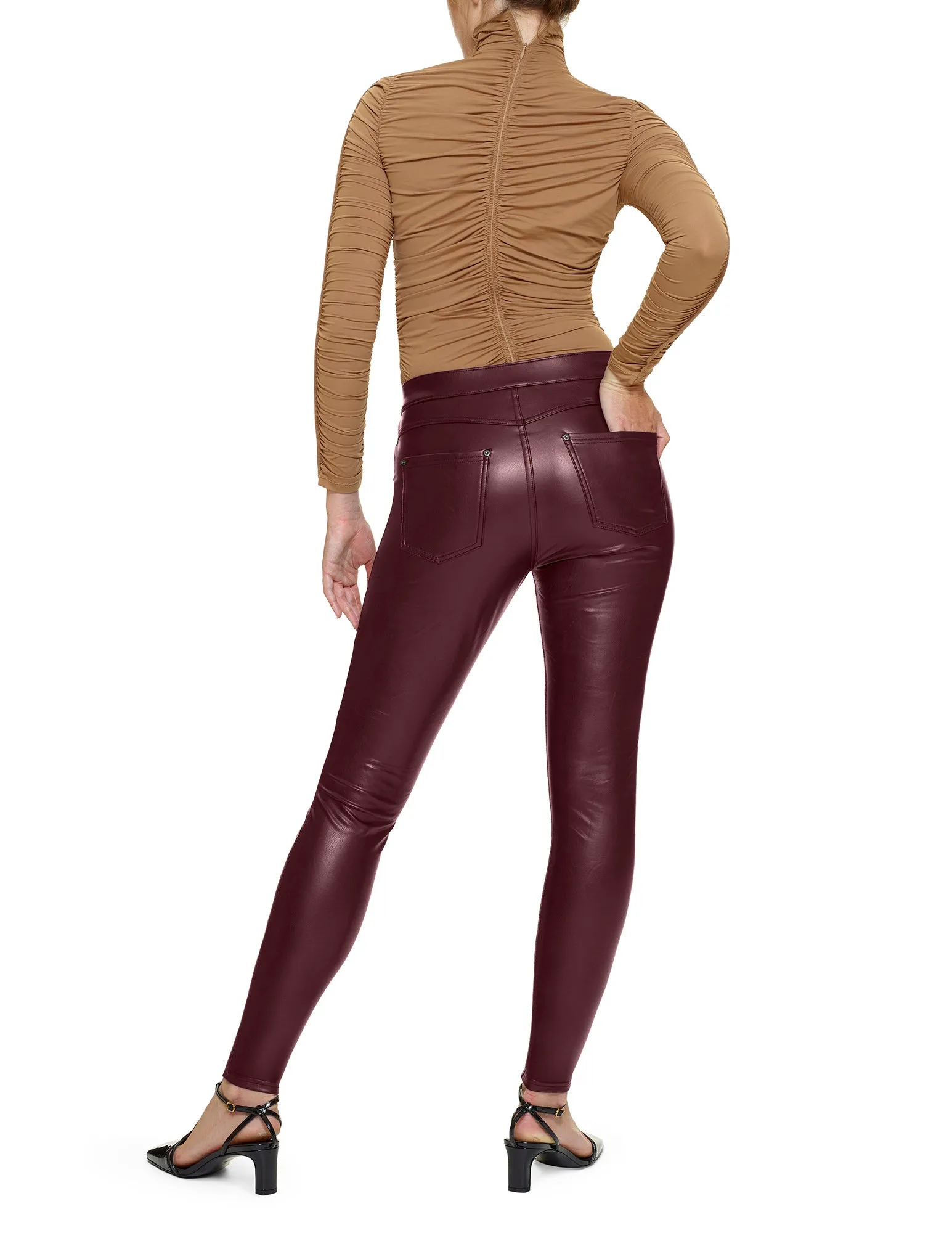 Leatherette Leggings sold by HUE product image thumbnail 2
