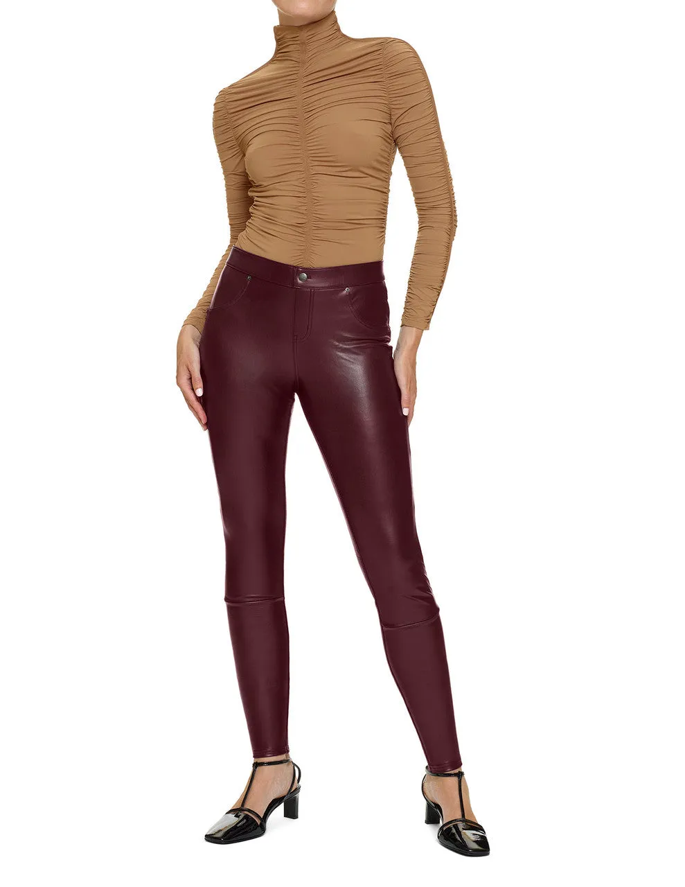 Leatherette Leggings sold by HUE