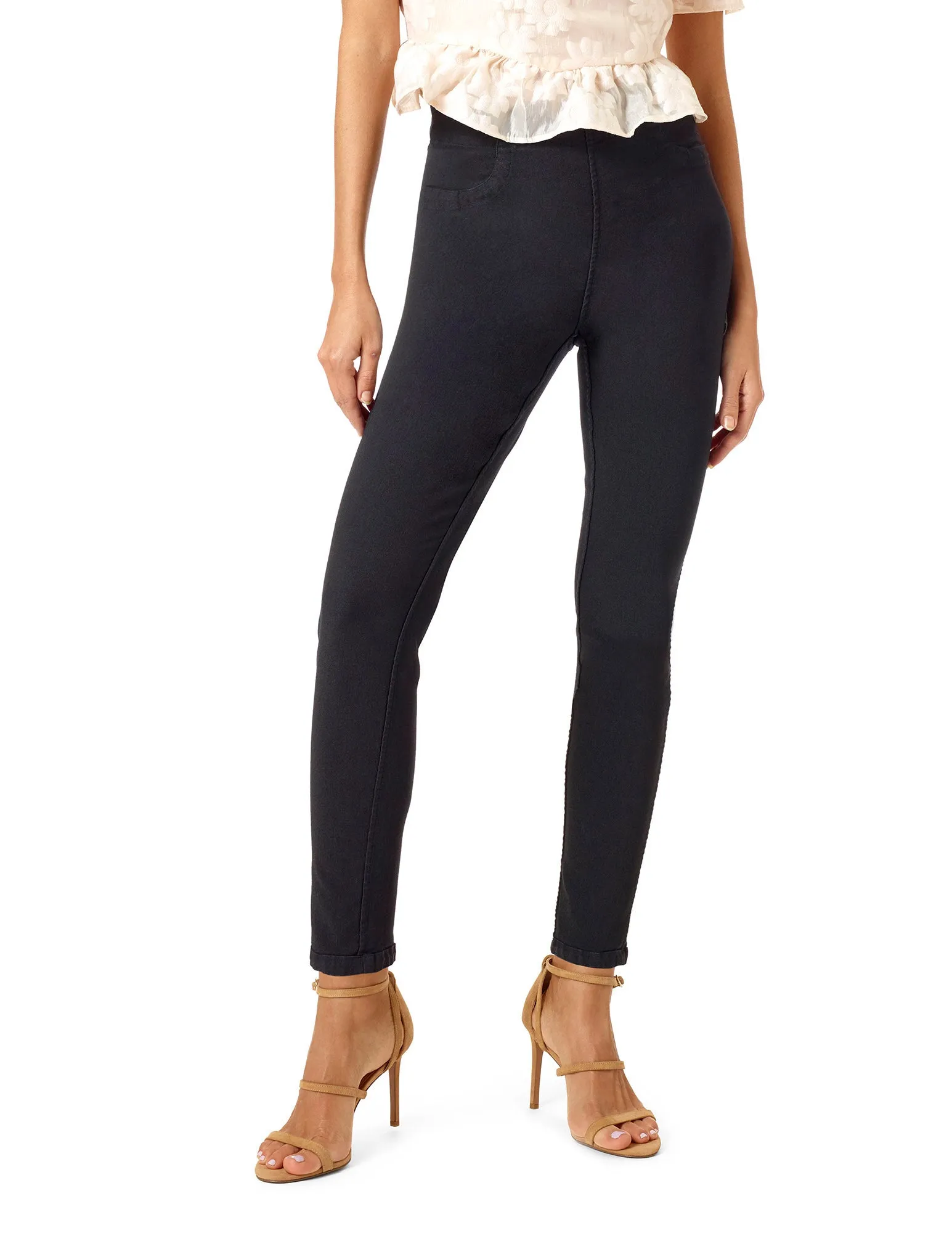 Solid Reversible Denim Legging sold by HUE product image thumbnail 5