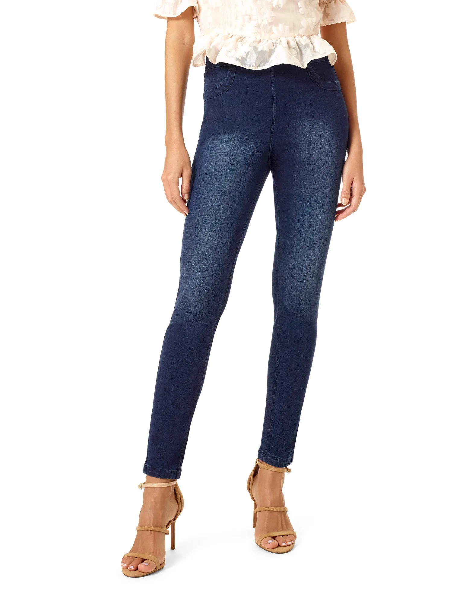 Solid Reversible Denim Legging sold by HUE product image thumbnail 2