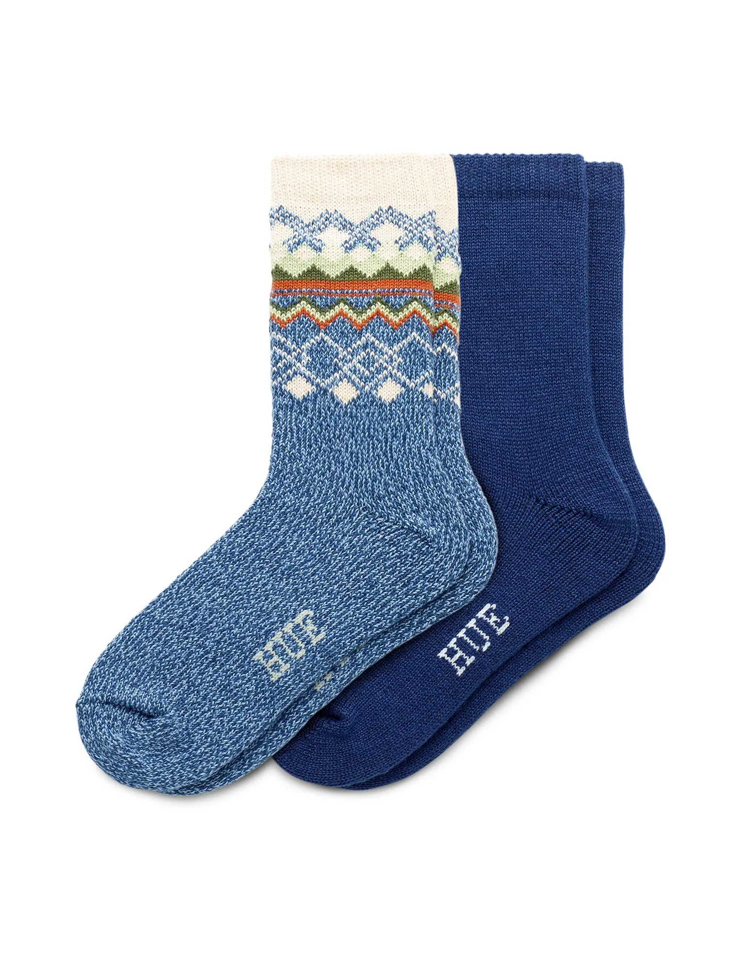 Border Fairisle Boot Sock 2 Pair Pack sold by HUE