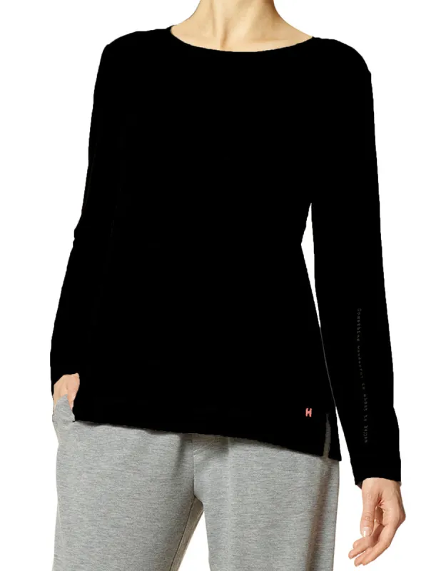 Solid Long Sleeve Tee sold by HUE