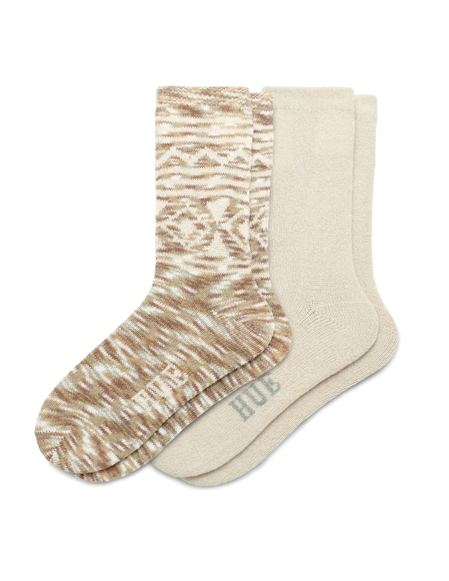 Jacquard Space-Dye 2 Pair Pack sold by HUE