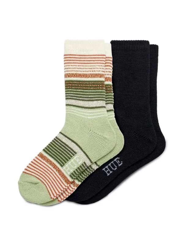 Twist Stripe Boot Sock 2 Pair Pack sold by HUE