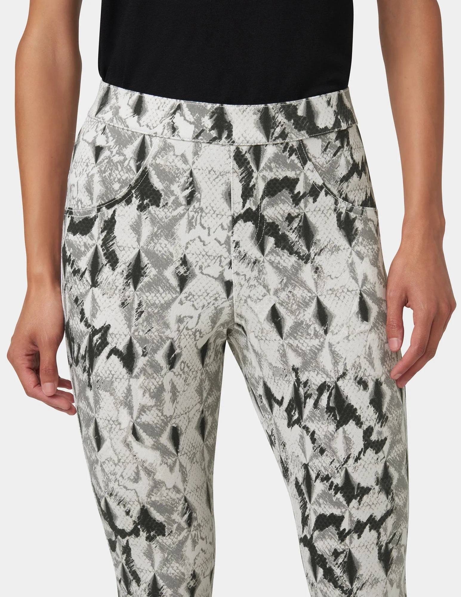 Snake Skin Denim Legging sold by HUE product image thumbnail 5