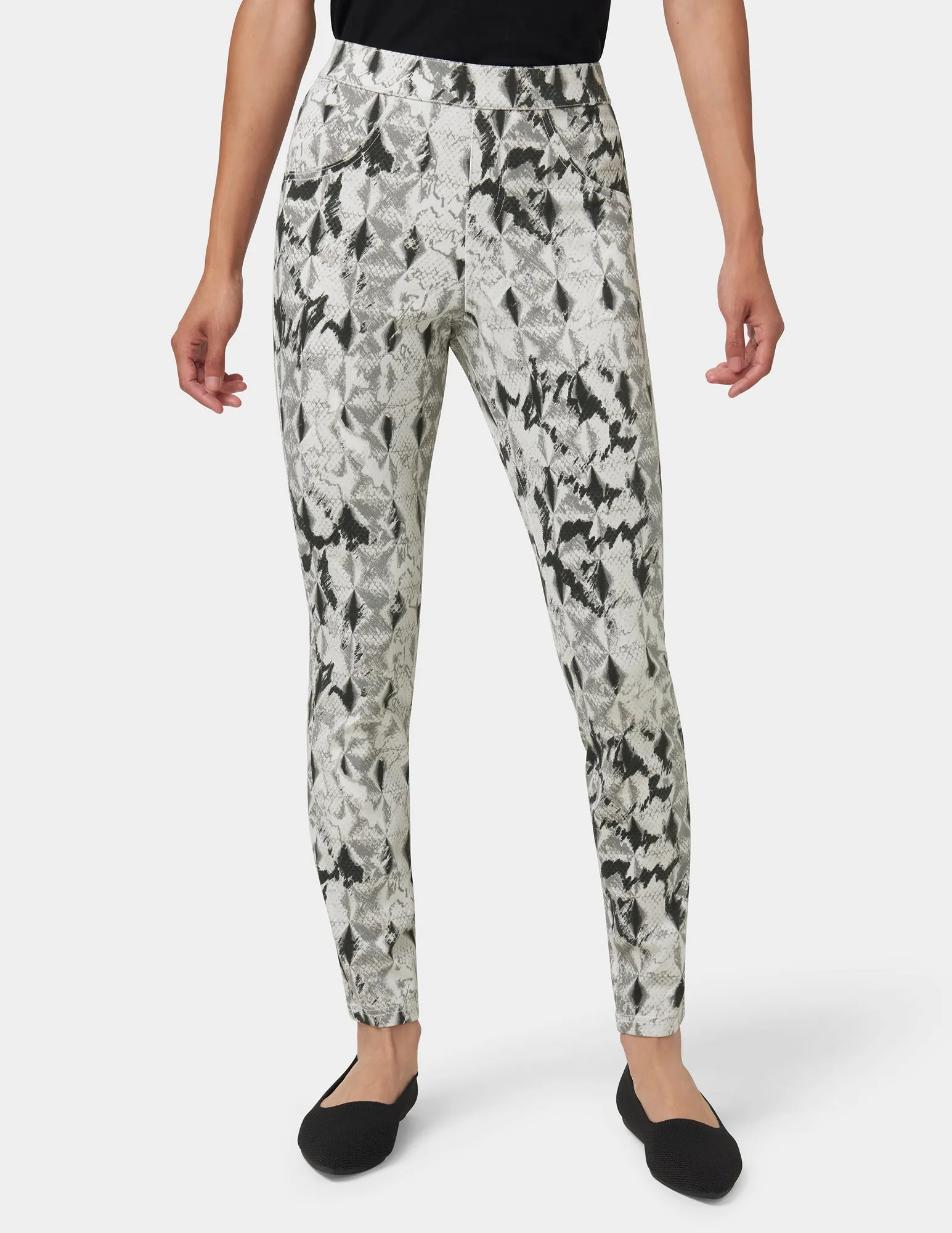 Snake Skin Denim Legging sold by HUE product image thumbnail 2