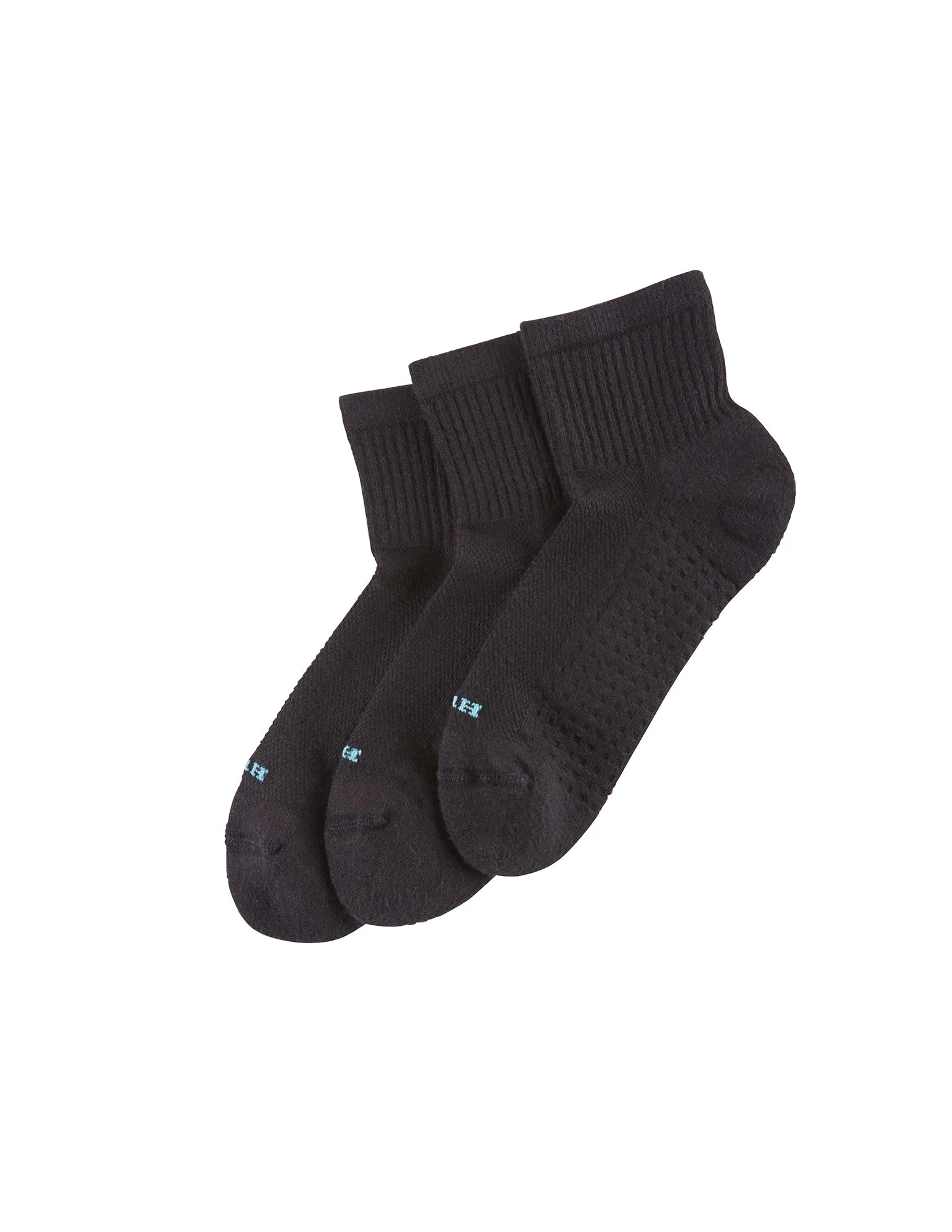 HUE Air Cushion Mini Crew Top Sock 3 Pair Pack sold by HUE