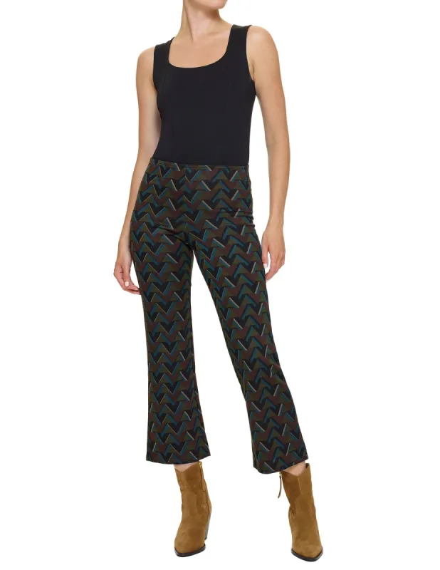 Pontease Geo Cropped Flare Legging sold by HUE