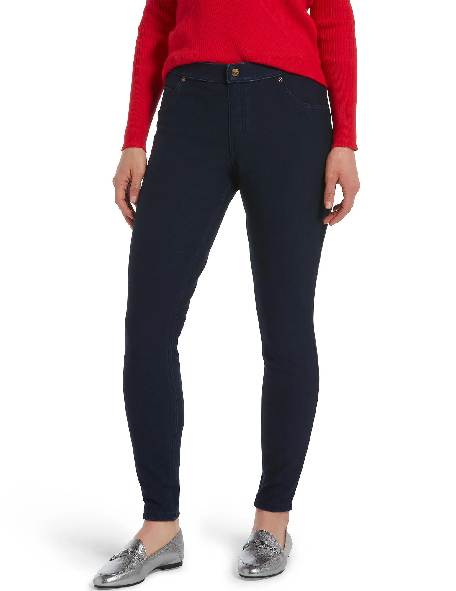 Ultra Soft Fleece Lined Denim Leggings sold by HUE